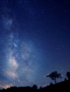 阿智村から見える夜の星空