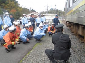 木次鉄道部 人身事故対応訓練