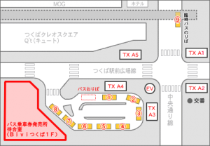 バスのりば案内図