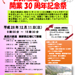 長良川鉄道開業30周年記念祭チラシ