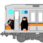 銀座線「くまモンラッピング電車」（イメージ）