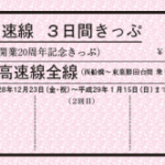 東葉高速線 開業20周年3日間きっぷ