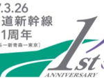 北海道新幹線開業1周年ロゴ（JR北海道版）