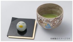 オリジナル和菓子「いこ菓」と抹茶（薄茶）のセット