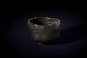 黒樂茶碗　銘「住之江」