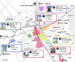 渋谷駅周辺地区における再開発事業