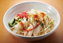 伊勢海老殻絞り豆乳冷やしうどん